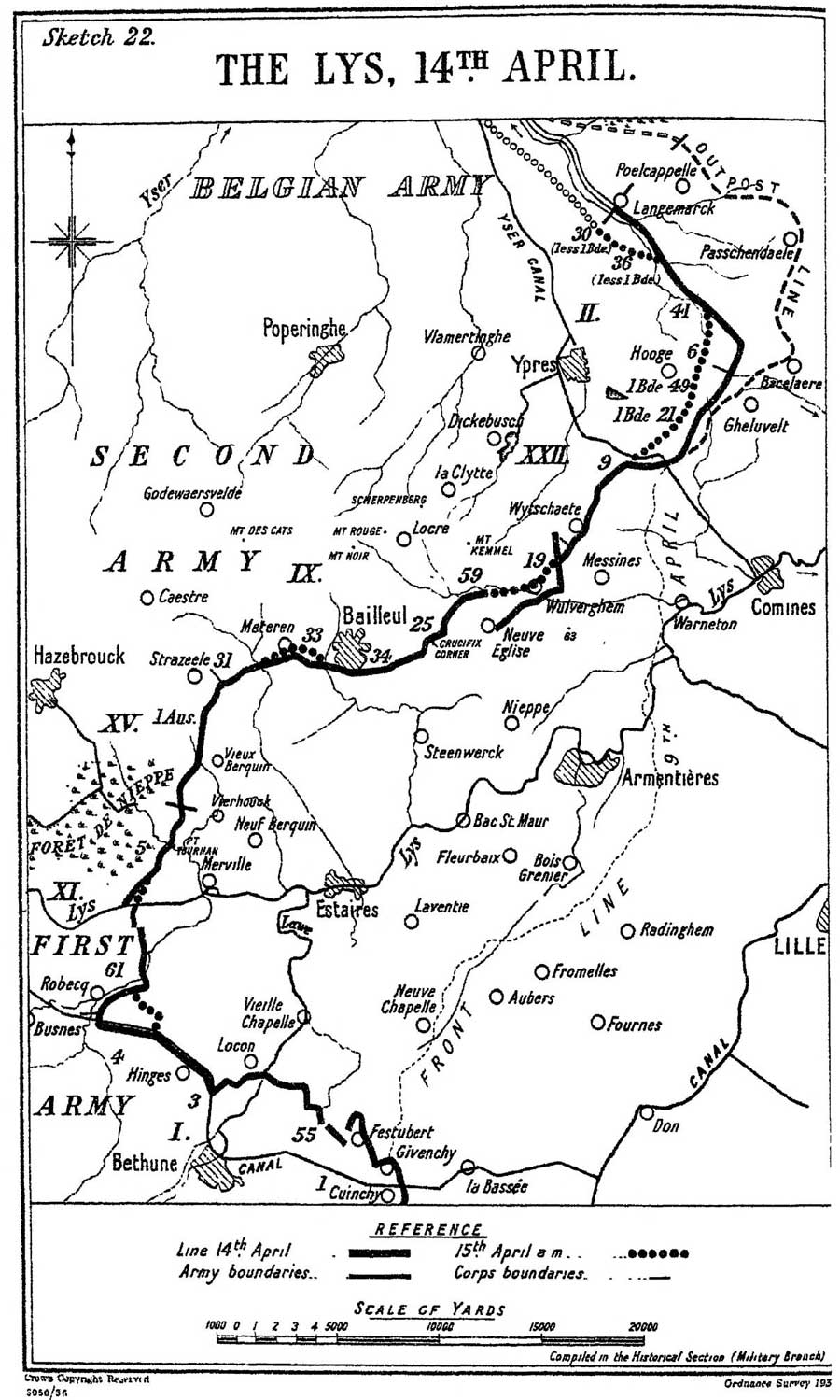 The Lys 14th April 1918