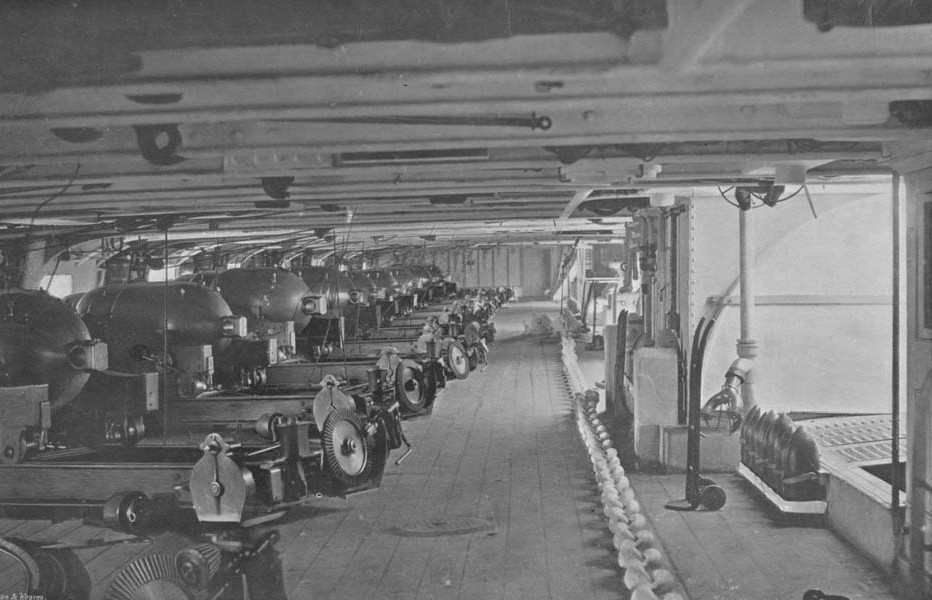 Gun Deck on HMS Northumberland