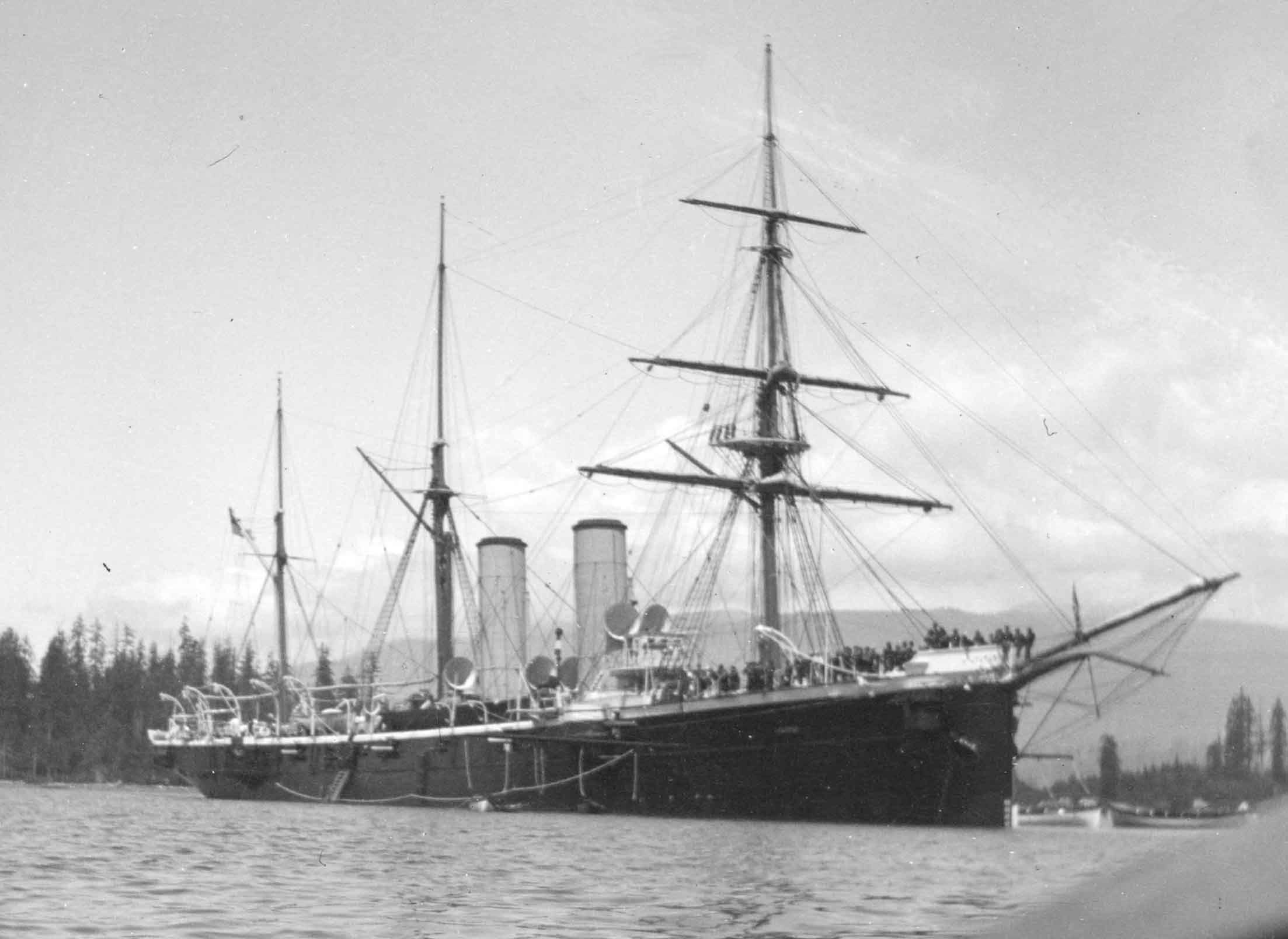 HMS Amphion in Canada 1900