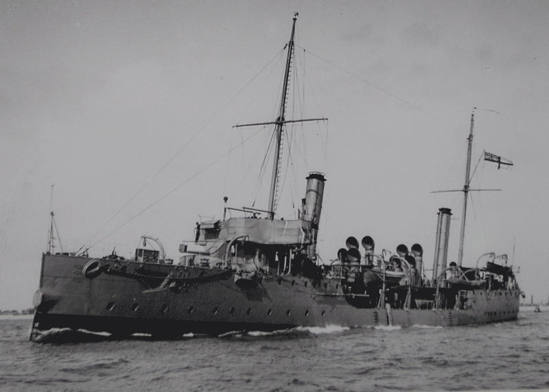 HMS Dryad in 1893