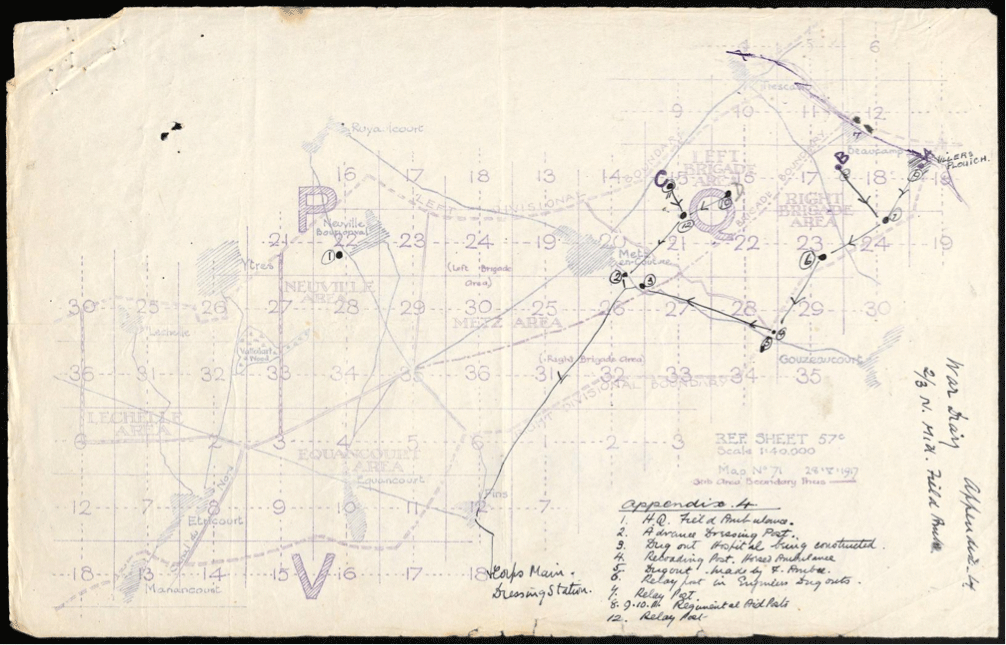 Villers-Plouich evacuation routes