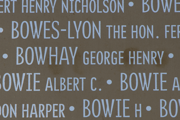 George Henry Bowhay Ring of Memory memorial at Notre Dame de Lorette
