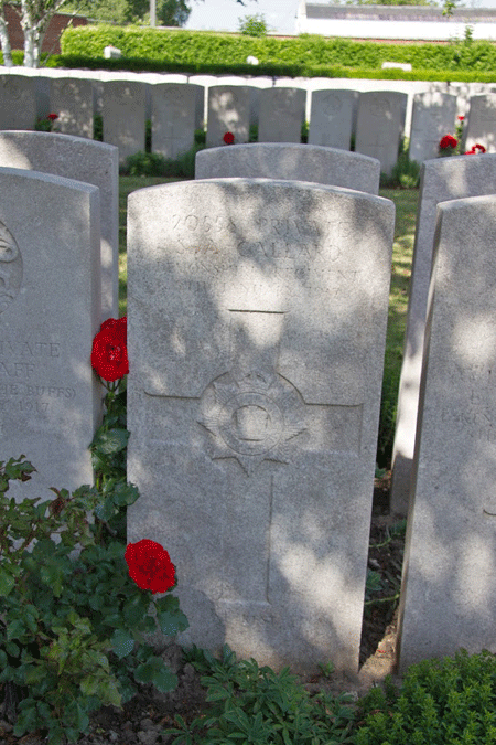 Sydney Abraham Callard at Bethune Communal Cemetery