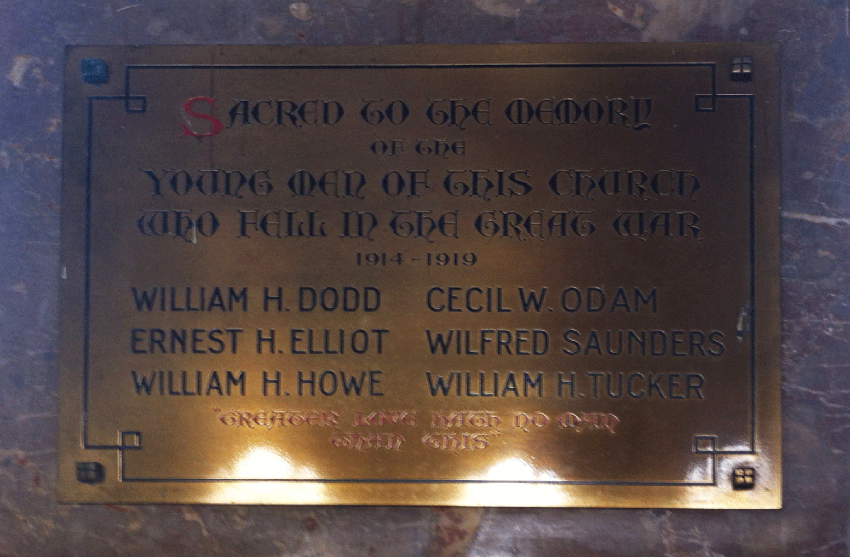 Flavel Chirch Memorial Board