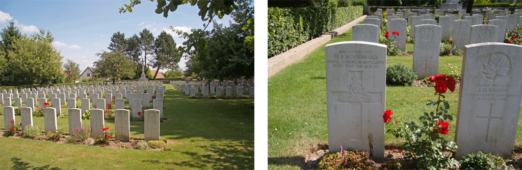 Harry Woodward at Wailly Orchard Cemetery