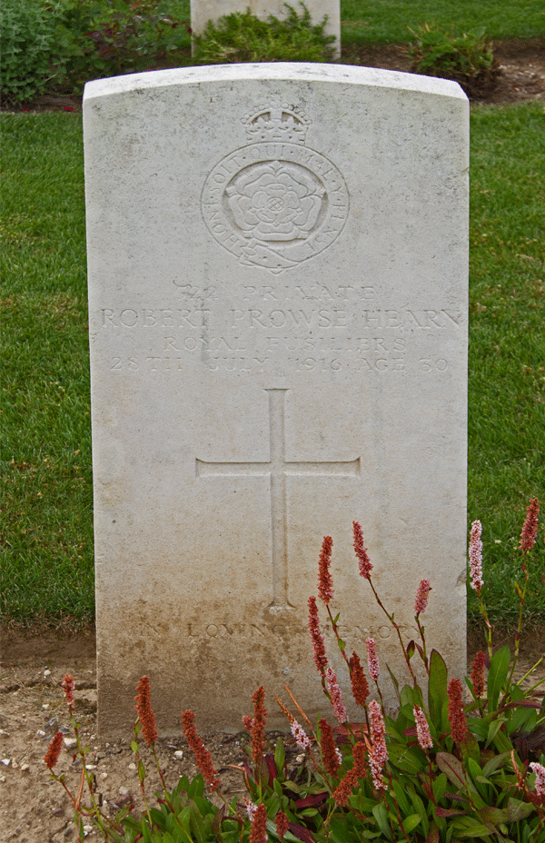 Robert Prowse Hearn Gravestone