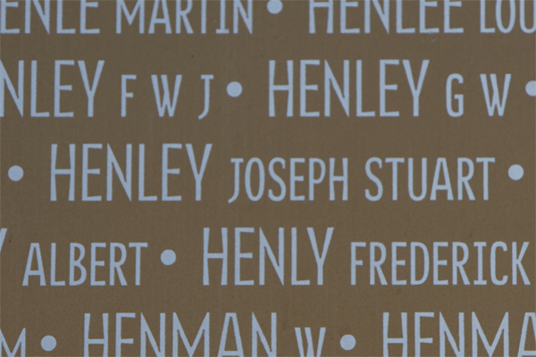 Joseph Stuart Henley Ring of Memory memorial at Notre Dame de Lorette