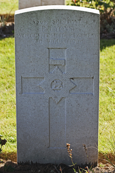 Patrick Lyons Gravestone