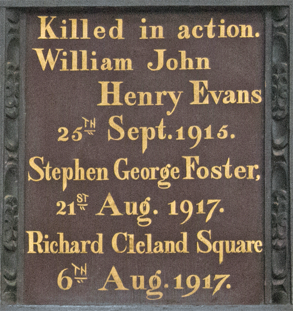 St Petrox Memorial Board