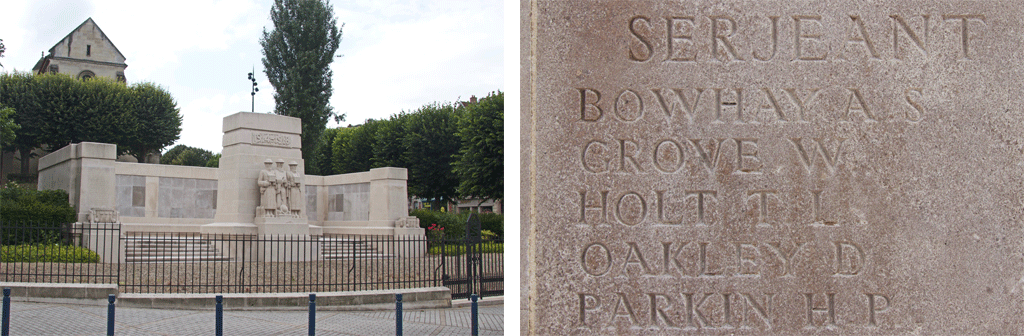 Arthur Bowhay Soissons Memorial