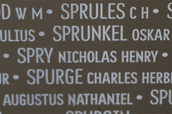 Nicholas Henry Spry Ring of Memory memorial at Notre Dame de Lorette