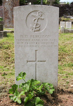 Douglas Davidson Ferguson headstone in St Clements Dartmouth