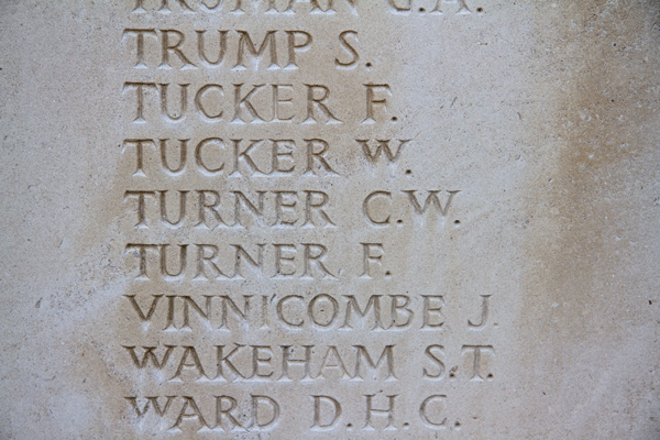 Charles Walter Turner at Tyne Cot Memorial